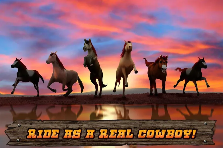 Cowboys Horse Racing Derby  [МОД Бесконечные монеты] Screenshot 5
