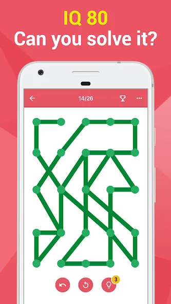 1LINE –One Line with One Touch (ЛАЙН)  [МОД Меню] Screenshot 2