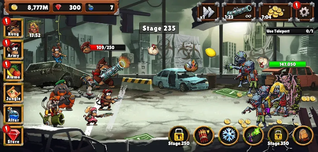 Apes vs. Zombies  [МОД Mega Pack] Screenshot 3