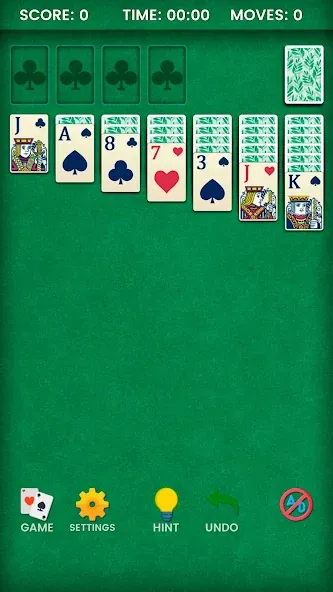 Klondike Solitaire (Клондайк солитер)  [МОД Mega Pack] Screenshot 1