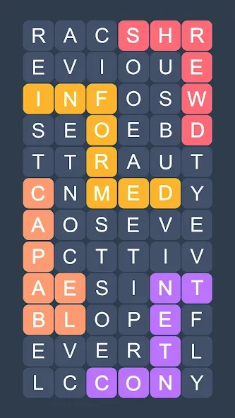 Word Search - Evolution Puzzle  [МОД Все открыто] Screenshot 2