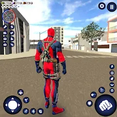 Взлом Miami Rope Hero Spider Game  [МОД Много монет] - полная версия apk на Андроид