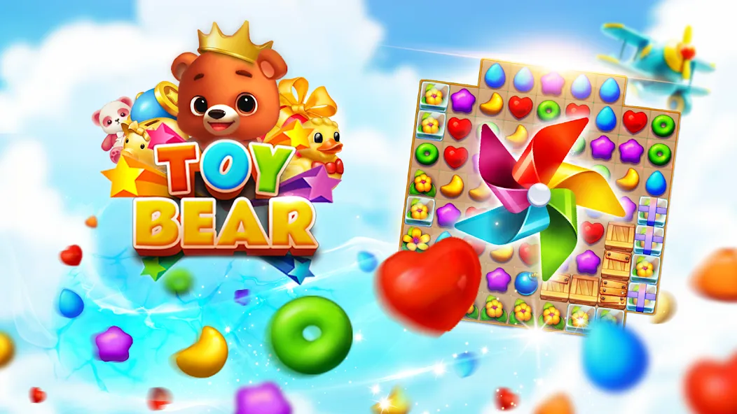 Toy Bear Sweet POP: Match 3 (Той Бир Свит ПОП)  [МОД Бесконечные деньги] Screenshot 5