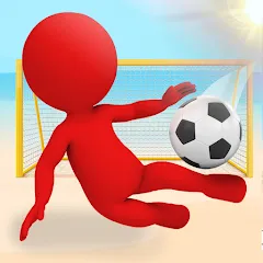 Взломанная Crazy Kick! Fun Football game  [МОД Unlocked] - последняя версия apk на Андроид