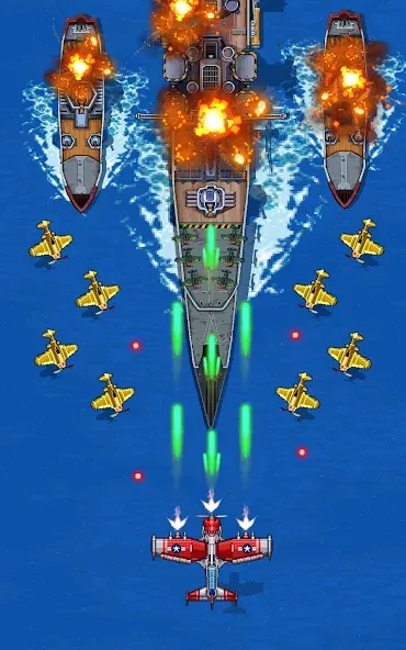 1945 Air Force: Airplane games (тысяча девятьсот сорок пять)  [МОД Много монет] Screenshot 1