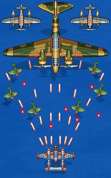 1945 Air Force: Airplane games (тысяча девятьсот сорок пять)  [МОД Много монет] Screenshot 3