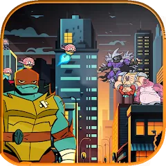 Скачать взломанную The turtle adventur ninja hero  [МОД Много денег] - стабильная версия apk на Андроид