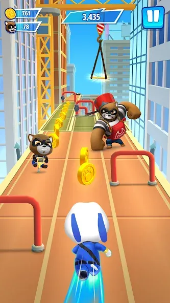 Talking Tom Hero Dash  [МОД Menu] Screenshot 2