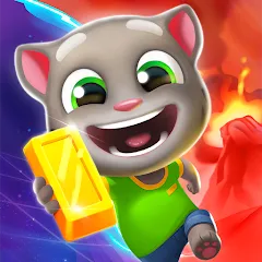 Взломанная Talking Tom Time Rush  [МОД Бесконечные монеты] - полная версия apk на Андроид