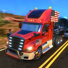 Взломанная Truck Simulator USA Revolution (Трак Симулятор США Революция)  [МОД Меню] - полная версия apk на Андроид