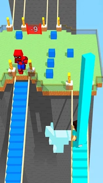 Craft Bridge Race (Крафт Бридж Рейс)  [МОД Много денег] Screenshot 1