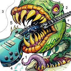 Взломанная Dark Fantasy Coloring Games  [МОД Бесконечные монеты] - последняя версия apk на Андроид