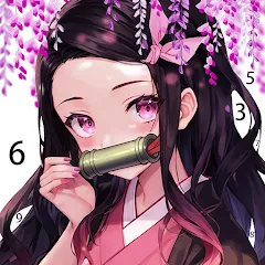 Скачать взломанную Painting Book - Anime Color  [МОД Много денег] - стабильная версия apk на Андроид