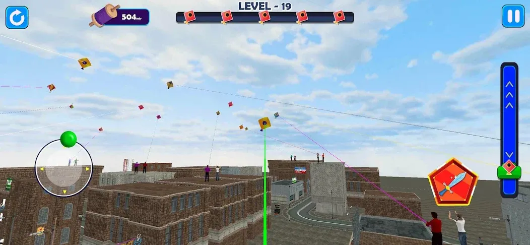 Indian Kite Flying 3D (Индийский воздушный змей 3Д)  [МОД Бесконечные деньги] Screenshot 2