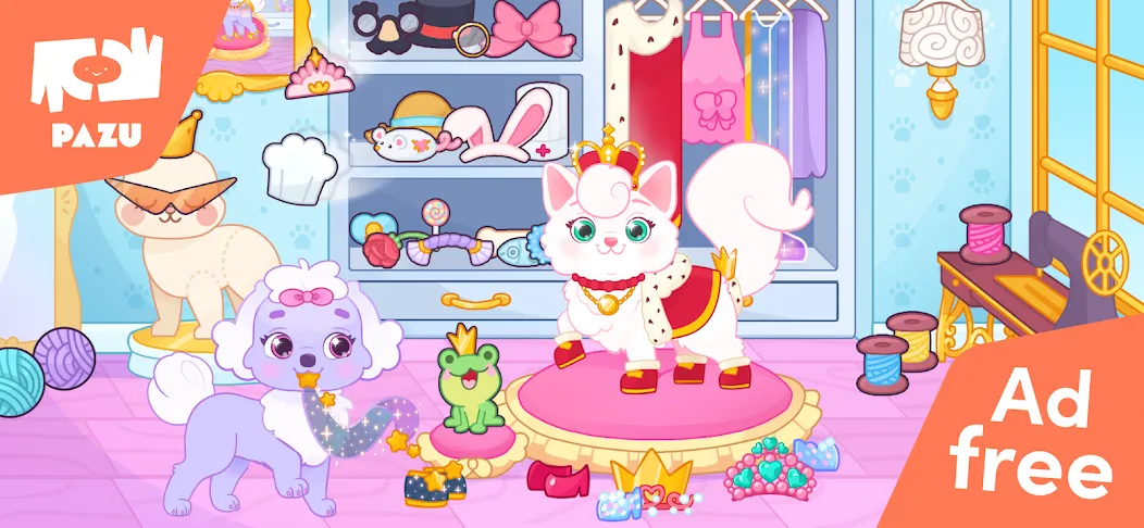 Princess Palace Pets World  [МОД Бесконечные монеты] Screenshot 1