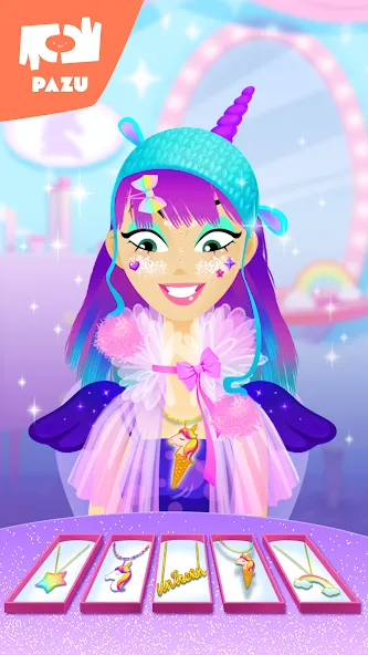 Girls Hair Salon Unicorn  [МОД Бесконечные деньги] Screenshot 4