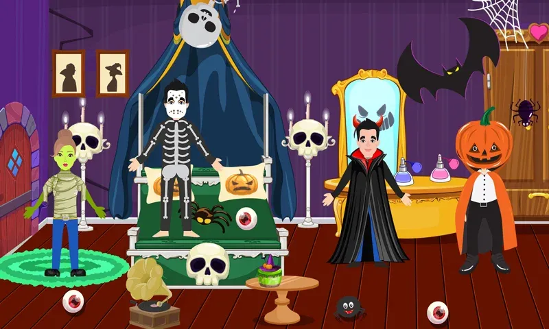 Pretend Play Halloween Party (Претендуй на Хэллоуинскую вечеринку)  [МОД Unlocked] Screenshot 3