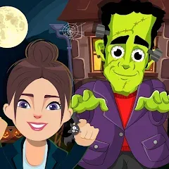 Взлом Pretend Play Halloween Party (Претендуй на Хэллоуинскую вечеринку)  [МОД Unlocked] - полная версия apk на Андроид