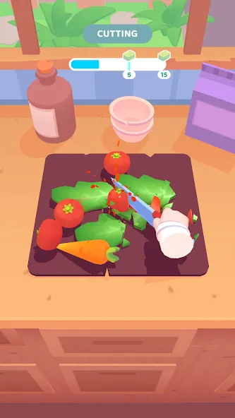 The Cook - 3D Cooking Game (Зе Кук)  [МОД Бесконечные монеты] Screenshot 1