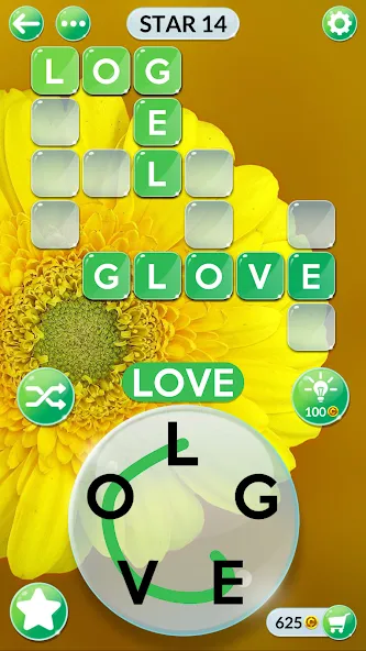 Wordscapes In Bloom (Вордскейпс Ин Блум)  [МОД Много денег] Screenshot 1