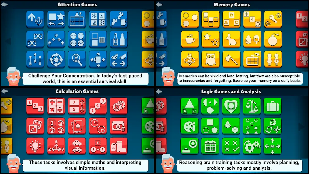 Neurobics: 60 Brain Games (Нейробика)  [МОД Все открыто] Screenshot 2
