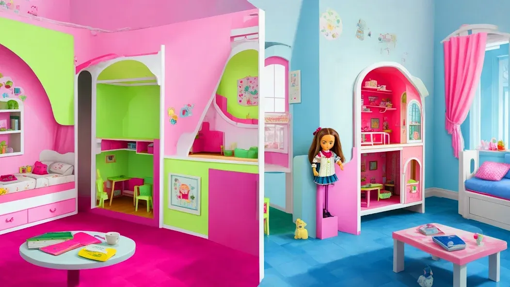 Doll House Design: Girl Games (Долл Хаус Дизайн)  [МОД Menu] Screenshot 1