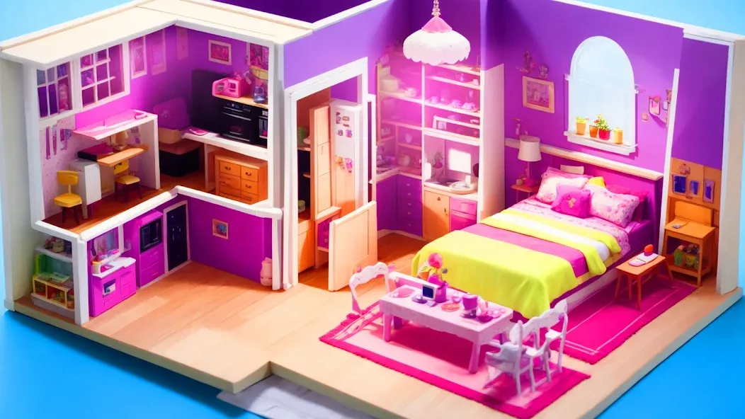 Doll House Design: Girl Games (Долл Хаус Дизайн)  [МОД Menu] Screenshot 2