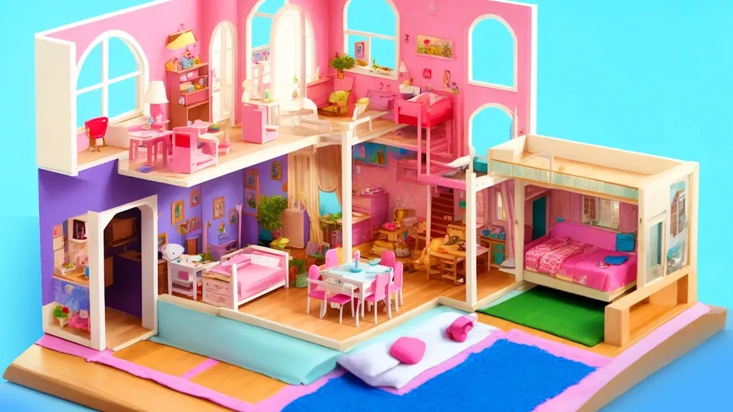 Doll House Design: Girl Games (Долл Хаус Дизайн)  [МОД Menu] Screenshot 3