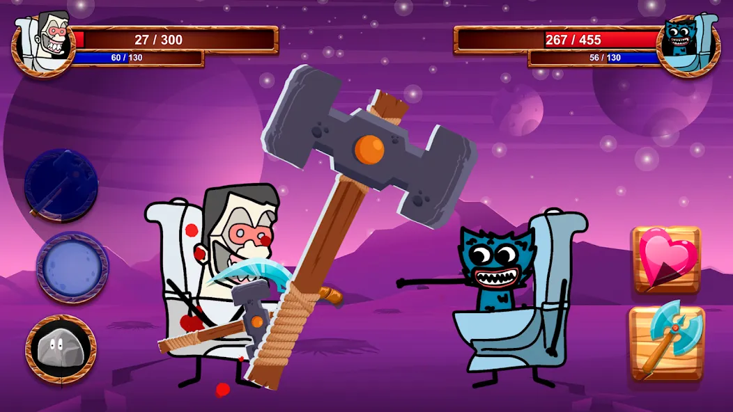 Cartoon Battle  [МОД Много монет] Screenshot 2