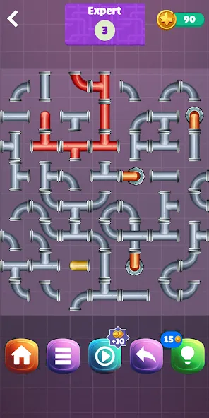 Pipe Puzzle Connect (Пайп Пазл Коннект)  [МОД Mega Pack] Screenshot 1