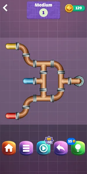 Pipe Puzzle Connect (Пайп Пазл Коннект)  [МОД Mega Pack] Screenshot 2