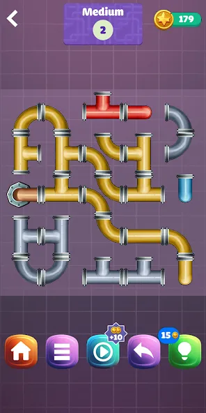 Pipe Puzzle Connect (Пайп Пазл Коннект)  [МОД Mega Pack] Screenshot 3