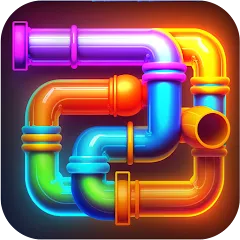 Скачать взломанную Pipe Puzzle Connect (Пайп Пазл Коннект)  [МОД Mega Pack] - последняя версия apk на Андроид