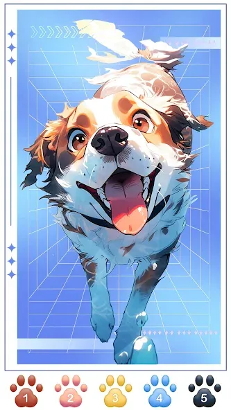 Dog Coloring, Color by number  [МОД Много денег] Screenshot 1