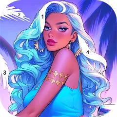Скачать взлом Paint Color: Color by number  [МОД Unlocked] - стабильная версия apk на Андроид