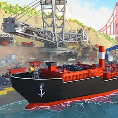 Взлом Port City: Ship Tycoon (Порт Сити)  [МОД Много монет] - стабильная версия apk на Андроид