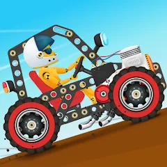 Скачать взломанную Car Builder & Racing for Kids  [МОД Unlocked] - последняя версия apk на Андроид