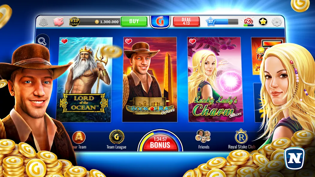 Gaminator Online Casino Slots  [МОД Бесконечные монеты] Screenshot 1