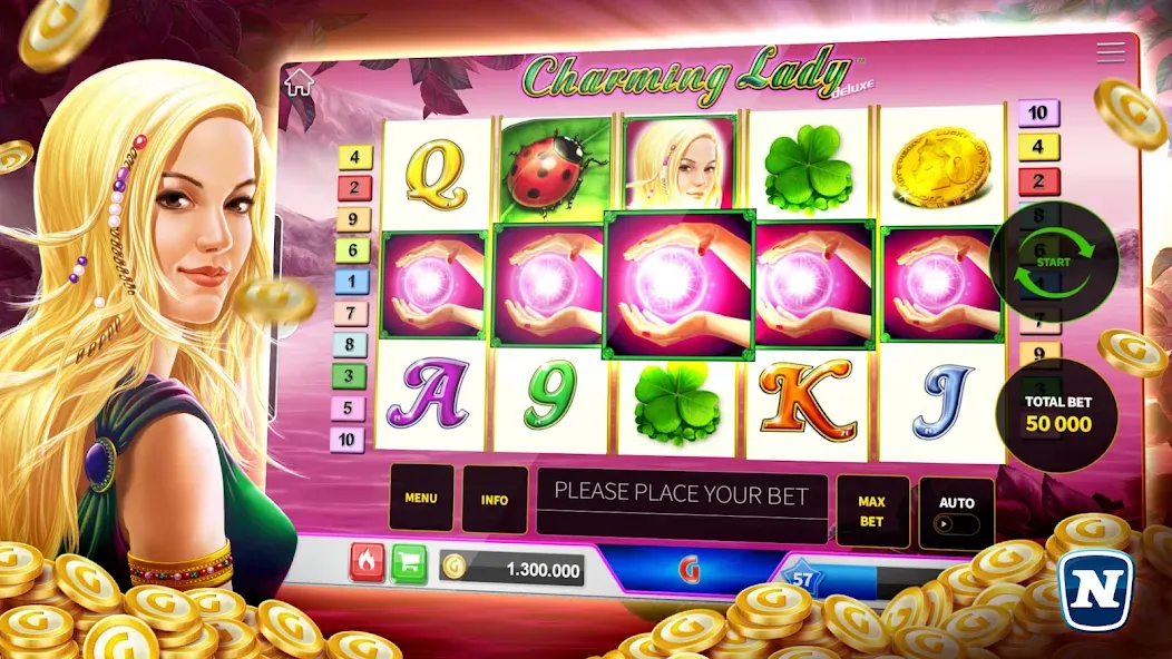 Gaminator Online Casino Slots  [МОД Бесконечные монеты] Screenshot 3