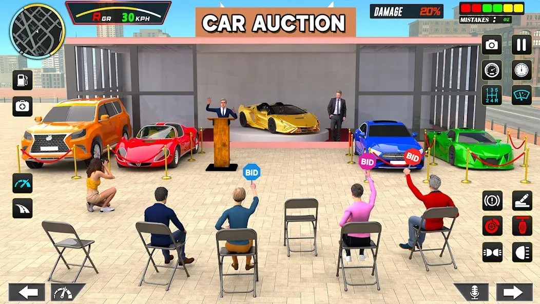 Car Dealership Car Saler (Драйвинг Скул Сити Кар Геймс)  [МОД Меню] Screenshot 2