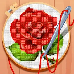 Взлом Cross-Stitch: Coloring Book (Кросс)  [МОД Бесконечные монеты] - стабильная версия apk на Андроид