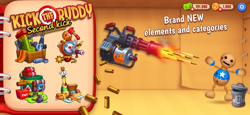 Kick the Buddy: Second Kick (Кик зе Бадди)  [МОД Unlimited Money] Screenshot 2