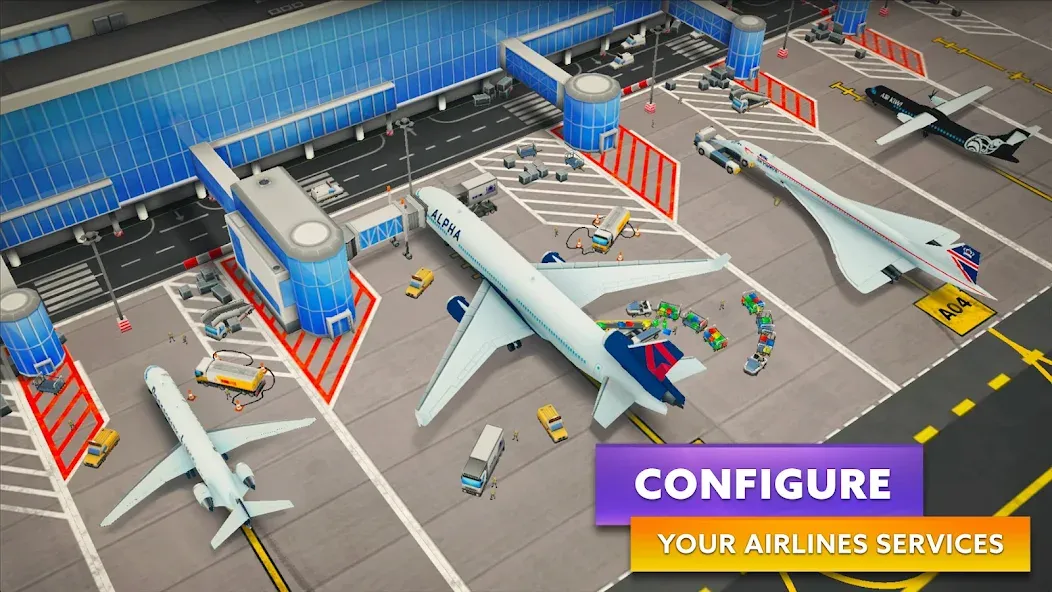 Airport Simulator: Tycoon Inc. (Эйрпорт Симулятор)  [МОД Бесконечные деньги] Screenshot 3