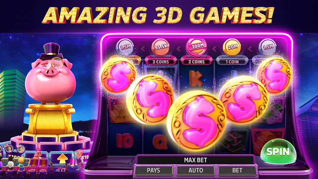 POP! Slots™ Vegas Casino Games  [МОД Много денег] Screenshot 4