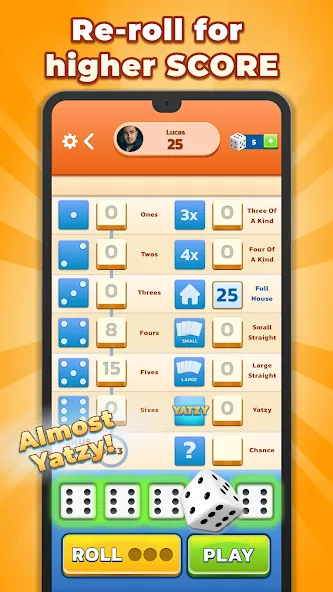 Yatzy - Fun Classic Dice Game (Ятзи)  [МОД Меню] Screenshot 5