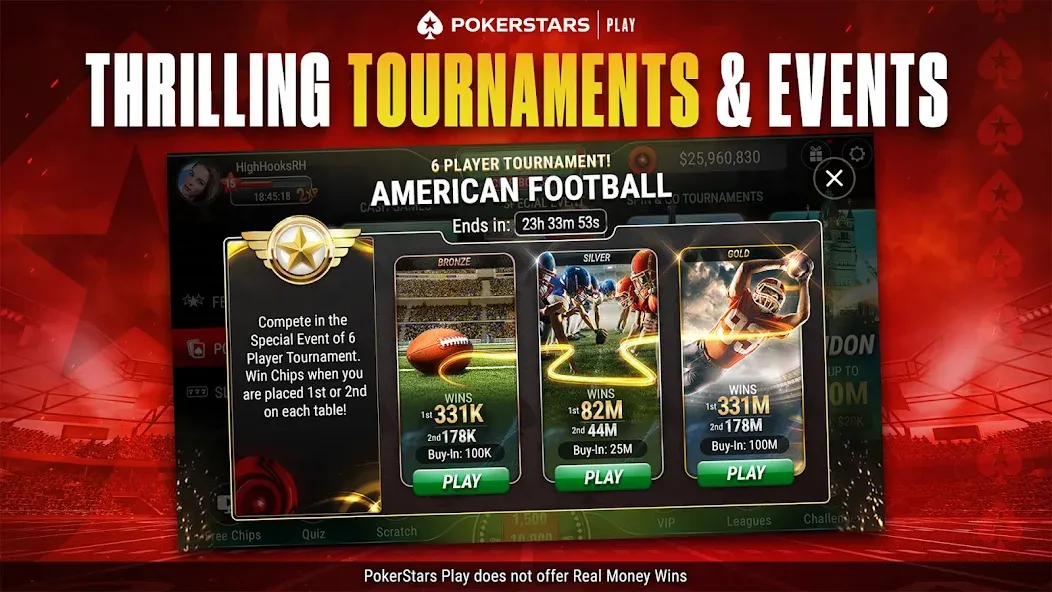 PokerStars Play: Texas Hold'em (ПокерСтарс Плей)  [МОД Бесконечные деньги] Screenshot 3