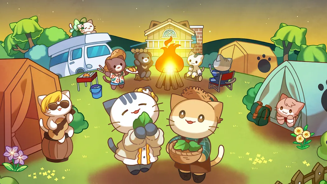 Cat Forest - Healing Camp  [МОД Mega Pack] Screenshot 1