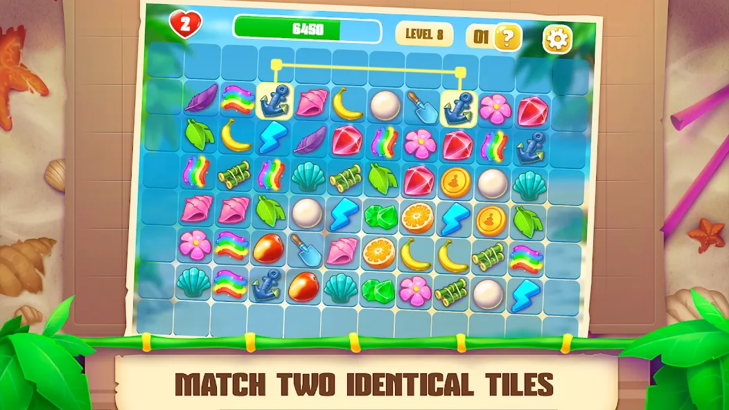 Onet Paradise: connect 2 tiles (Онет Парадайз)  [МОД Много монет] Screenshot 2