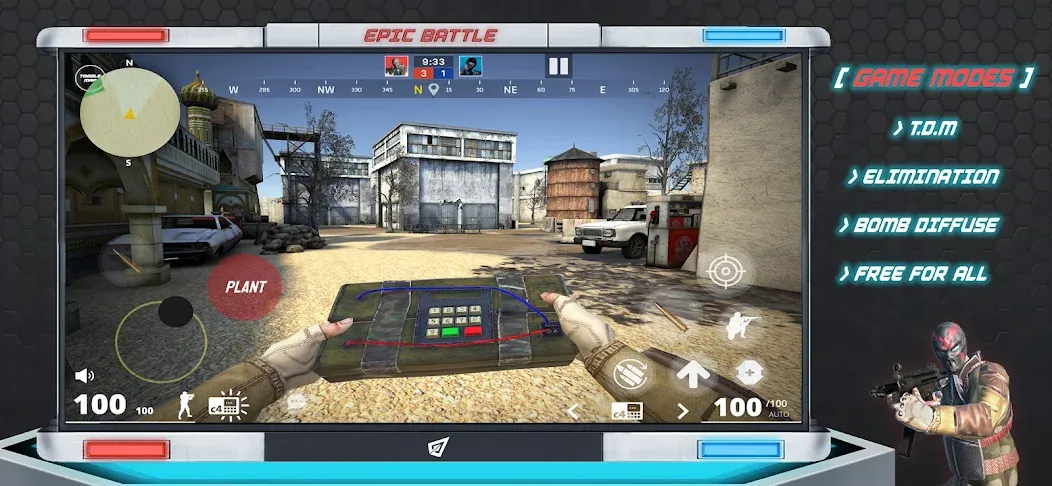 Epic Battle CS:FPS Mobile Game  [МОД Menu] Screenshot 3