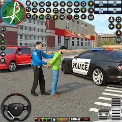 Скачать взлом City Police Car Driving Games  [МОД Unlocked] - полная версия apk на Андроид